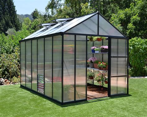 Palram Canopia Glory 8x12 Premium Polycarbonate Greenhouse – Twin-Wall ...