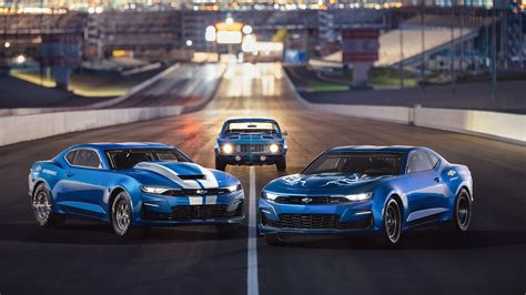 Wallpaper Chevrolet Camaro blue cars 3840x2160 UHD 4K Picture, Image