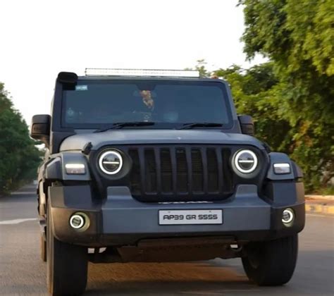 Fibre Black Mahindra Thar front grill at Rs 7000 in Faridabad | ID ...