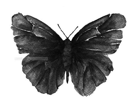 Black Butterfly Tattoo, Butterfly Painting, Butterfly Watercolor ...