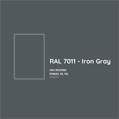 About RAL 7011 - Iron Gray Color - Color codes, similar colors and ...