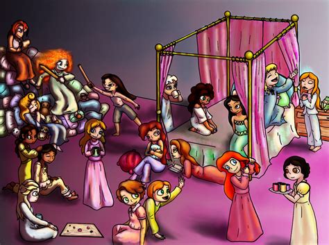 Disney Princess Sleep Over by kayanne21 on DeviantArt