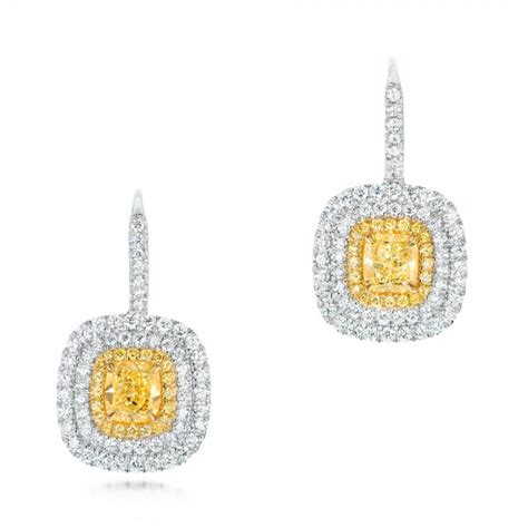 Natural Yellow Diamond Earrings #103159 - Seattle Bellevue | Joseph Jewelry