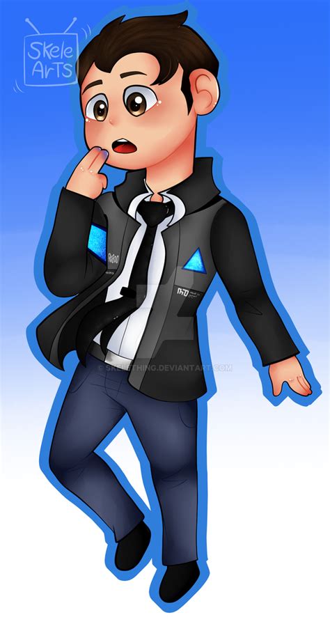 Chibi Connor [Detroit Become Human Fan art] by Skelething on DeviantArt