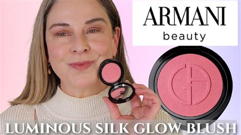 Armani Luminous Silk Glow Blush Amore Comparison Swatches Application Sephora Spring Event - YouTube