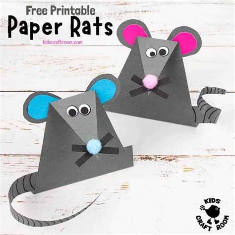 Easy Paper Mouse Craft | Mouse crafts, Mickey mouse crafts, Kids mouse