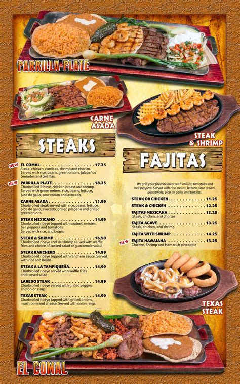 Agave Mexican Restaurant menu in Mt Vernon, Illinois, USA