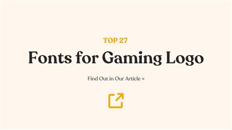 27 Best Fonts for Gaming Logo That Level Up Visual Impact