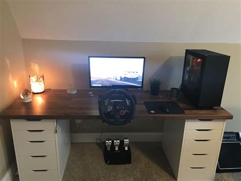 A karlby desk on 2 Alex drawers and a bucket load of fun! : r/ikeahacks