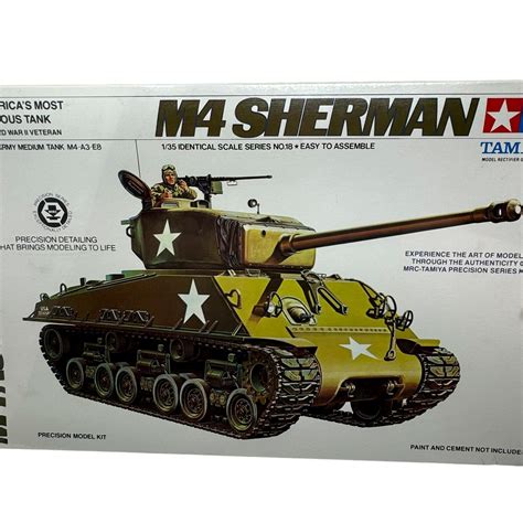 Tamiya Sherman Tank M4A3E8 Model Kit #MT-118A 1/35 Series #18 Factory Sealed | eBay