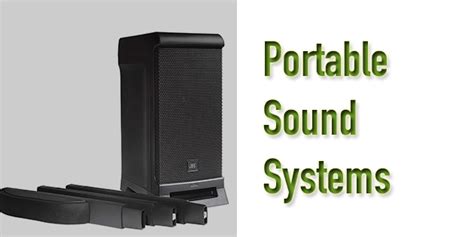 Best Portable Sound System for Events - Battery Powered and Wireless Options