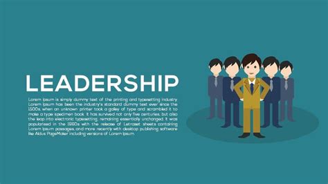 View Template Ppt Leadership Background