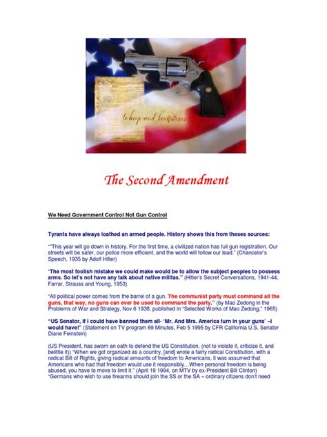 The Second Amendment (Gun Rights) | Gun Politics In The United States | National Rifle Association