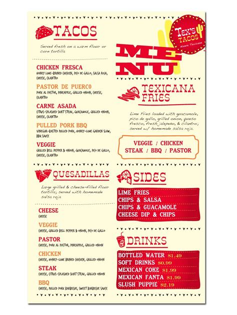 Design #38 by gimb | Tex's Tacos (food truck) - fun & creative menu ...