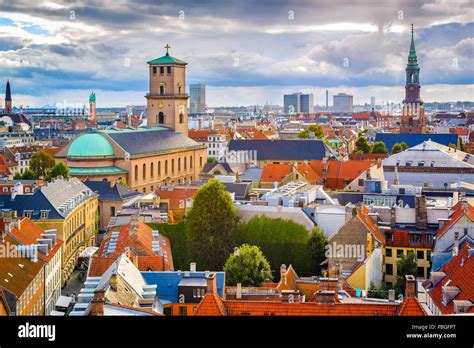 Copenhagen, Denmark old city skyline Stock Photo - Alamy