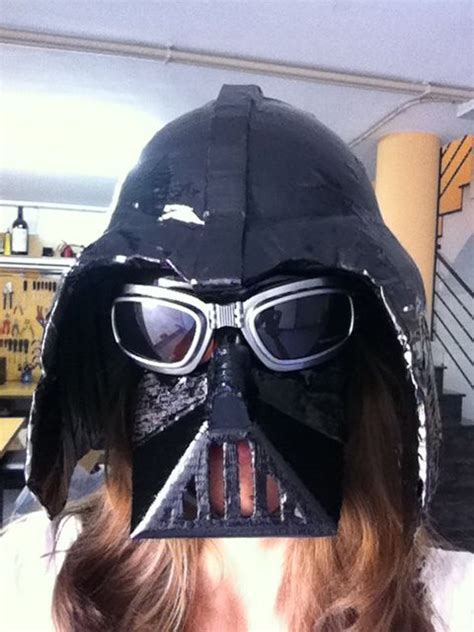 Darth Vader mask costume DIY máscara disfraz | Diy mascara, Diy ...