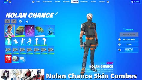 Nolan Chance Skin Combos (Fortnite Battle Royale) - YouTube