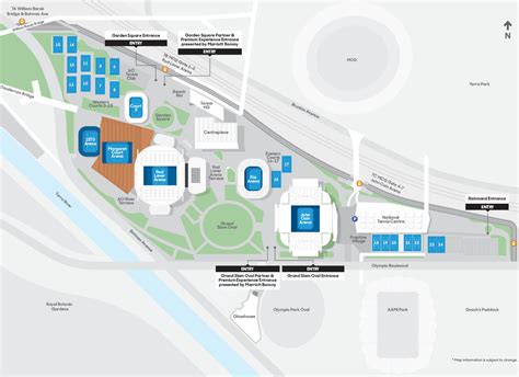 Australian Open Seating Map - Melbourne Park | Austadiums