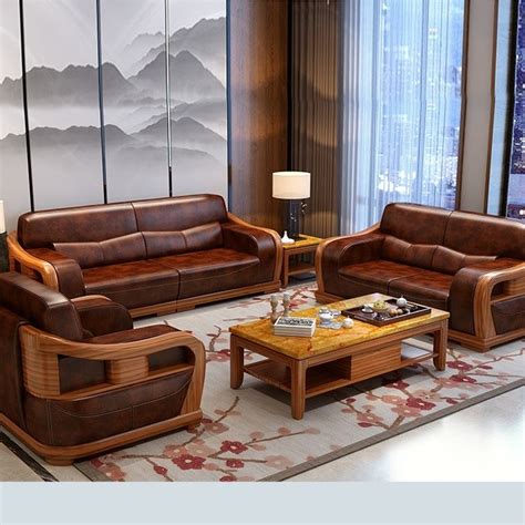 Buy R Design Teak Wood Sofa Set Online | TeakLab | Wooden sofa set designs, Wooden sofa designs ...