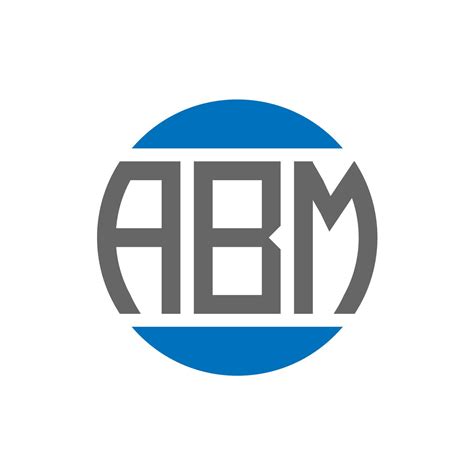 ABM letter logo design on white background. ABM creative initials circle logo concept. ABM ...