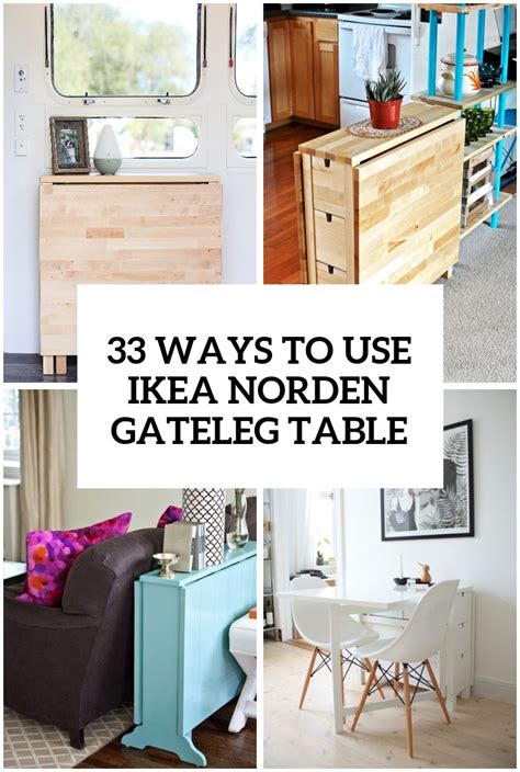 25 Ways To Use IKEA Norden Gateleg Table In Décor - DigsDigs