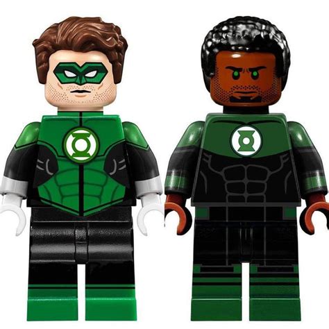 LEGO GREEN LANTERNS! Hal Jordan and John Stewart EDIT! | Lego figures, Lego worlds, Lego creations