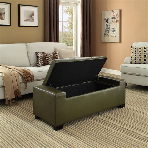 Simpli Home Laredo Large Storage Ottoman Bench - Walmart.com - Walmart.com