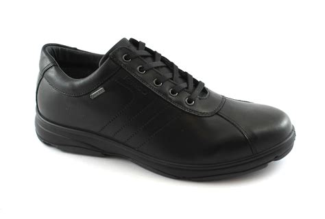 IGI&CO 87100 nero scarpe uomo sportive eleganti lacci in elastico pelle ...