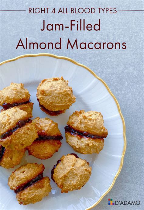 Jam-Filled Almond Macarons - Right 4 All Types (With images) | Easy baking, Almond macaroons ...