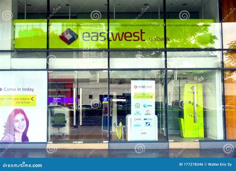 EastWest Bank Facade in Bonifacio Global City, Taguig, Philippines ...