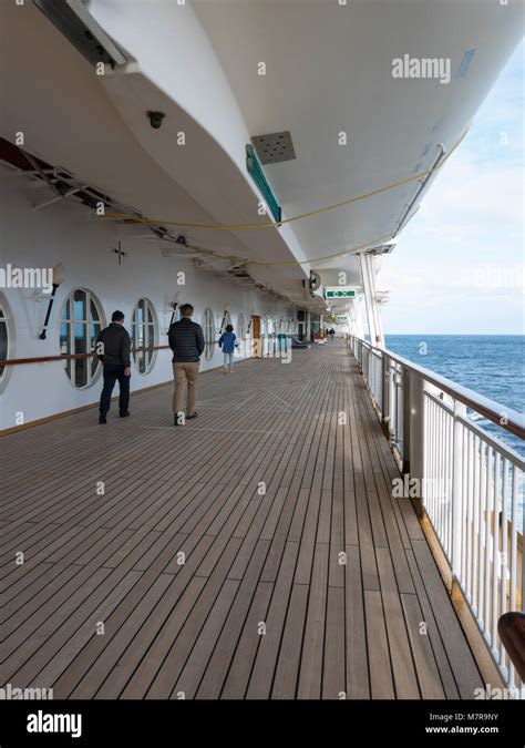 The promenade deck, Norwegian Spirit Cruise Ship Stock Photo - Alamy