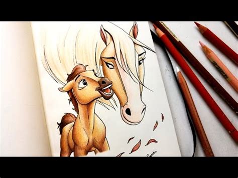 Drawing Spirit, stallion of the cimarron - fan art | Leontine van vliet - YouTube