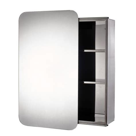 B&q Stainless Steel Wall Mounted Mirrored Bathroom Cabinet Sliding Door for sale online | eBay