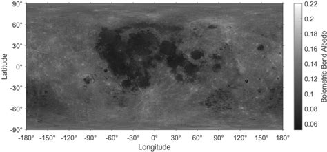 The global map of normal bolometric Bond albedo of the Moon. | Download Scientific Diagram