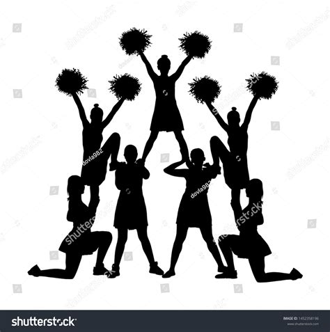 Cheerleading Clipart Silhouette