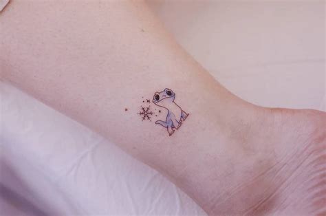 Bruni (Frozen 2) tattoo on ankle