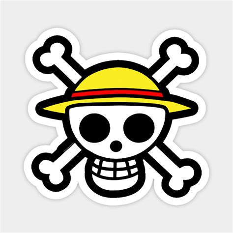 LUFFY - Skull & Bones - Robzilla - Magnet | TeePublic