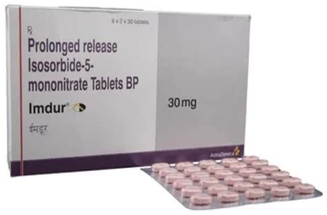 Isosorbide Mononitrate 30mg Imdur 30 Tablet PRTablets at Rs 175/strip ...