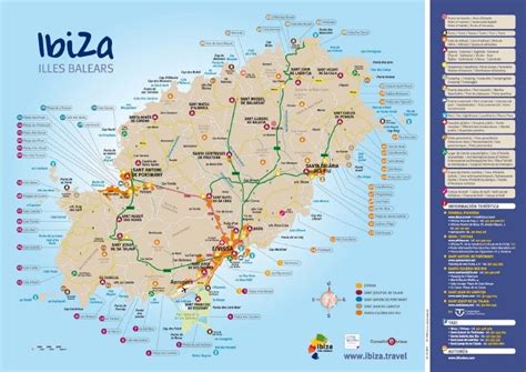 Map of Ibiza + Beaches. From Official Turism Site of Ibiza: http://ww…