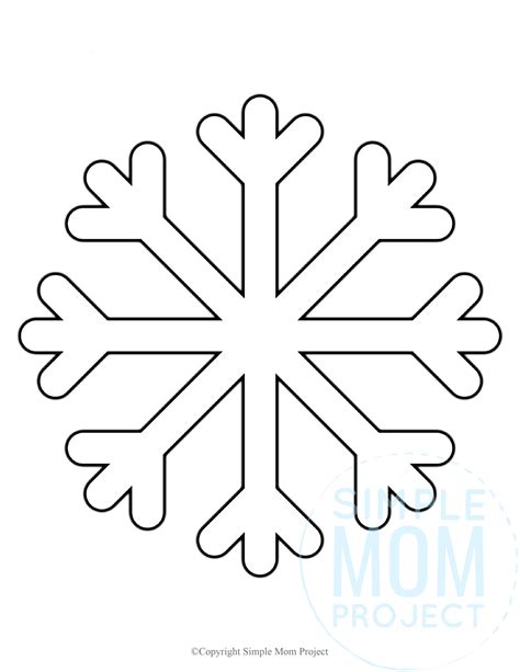 Free Printable Large Snowflake Templates - Simple Mom Project