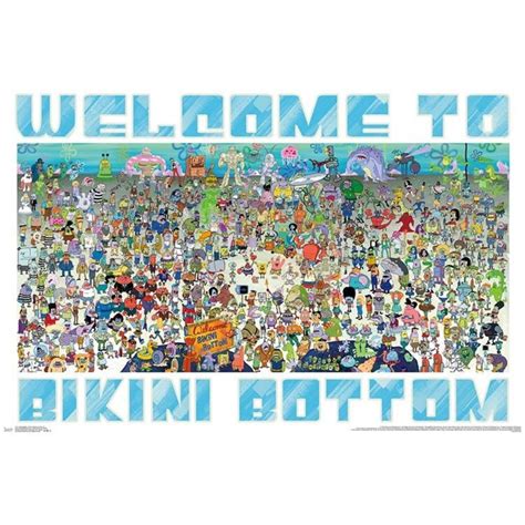 SpongeBob SquarePants Welcome to Bikini Bottom Poster - Walmart.com