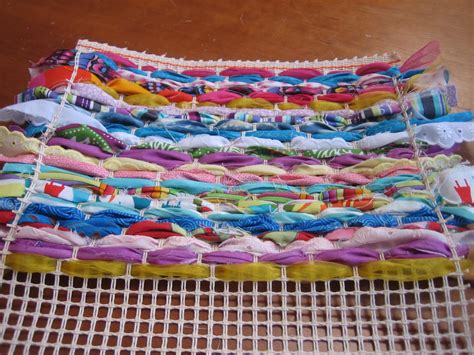 Crafty little people: Weaving with scrap fabric