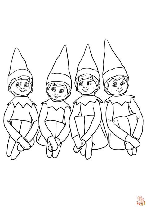 Free Printable Elf on the Shelf Coloring Pages - Coloring Pages GBcoloring