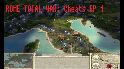 Rome Total War Cheats Tutorial - YouTube