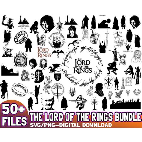 The Lord of the Rings Svg Bundle, The Lord of the Rings Svg, | Inspire Uplift