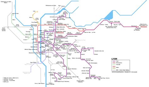 Rhone express Lyon map - Map of rhone express Lyon (Auvergne-Rhône-Alpes - France)