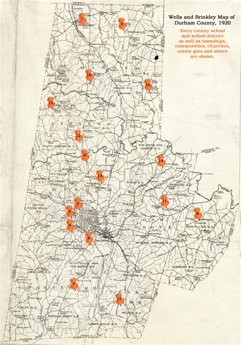 Map of the Schools - The Women Who Ran the Schools - The North Carolina ...