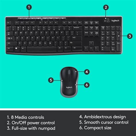 Logitech Wireless Combo MK270 Keyboard And Mouse Set GHz | eduaspirant.com