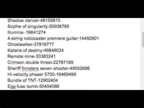 Roblox Taser Gear Id Code