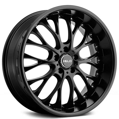 20" Helo Wheels HE890 Satin Black Rims #HLO011-1